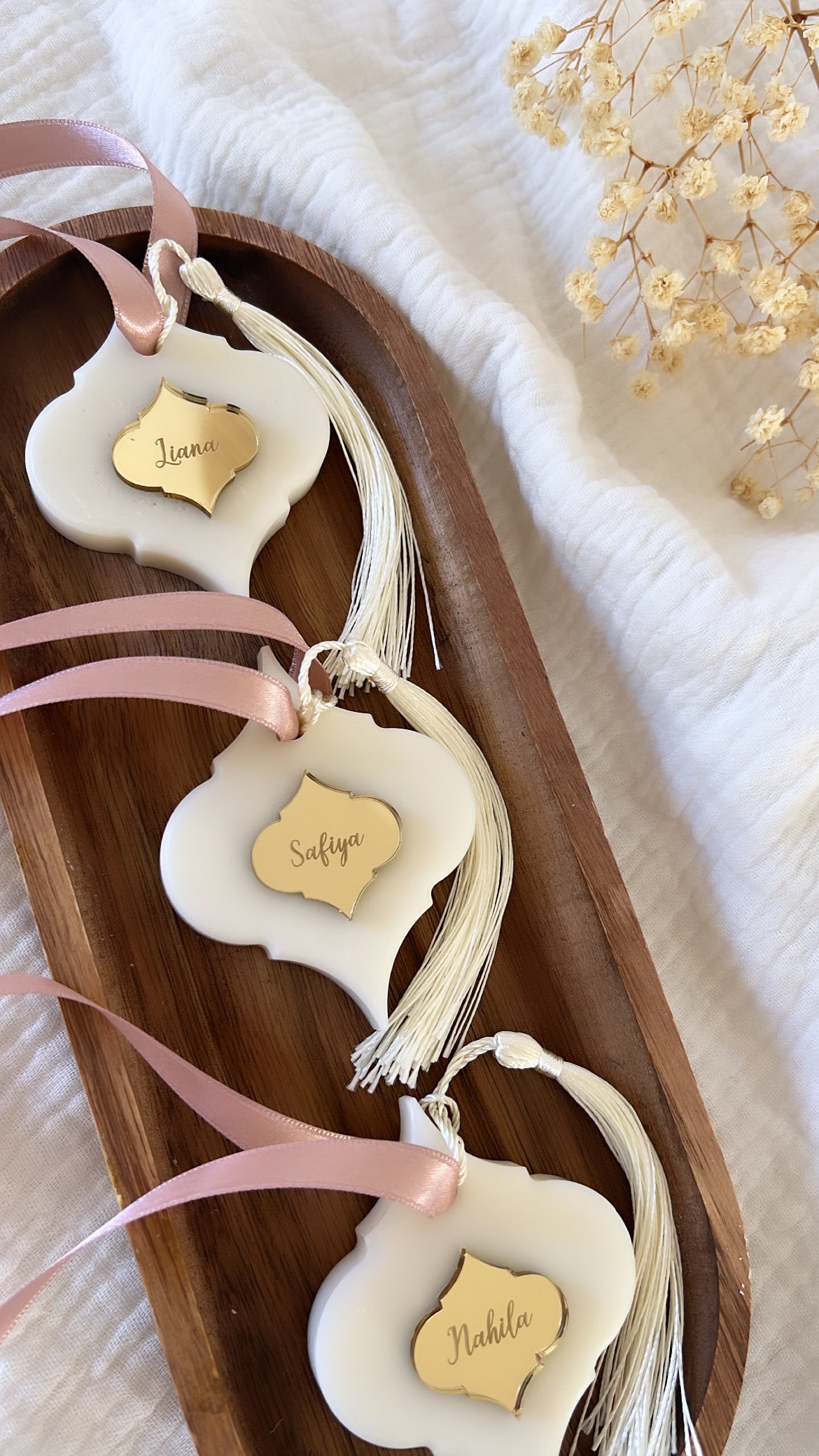 Suspensión perfumada de cuadrilobulo personalizada