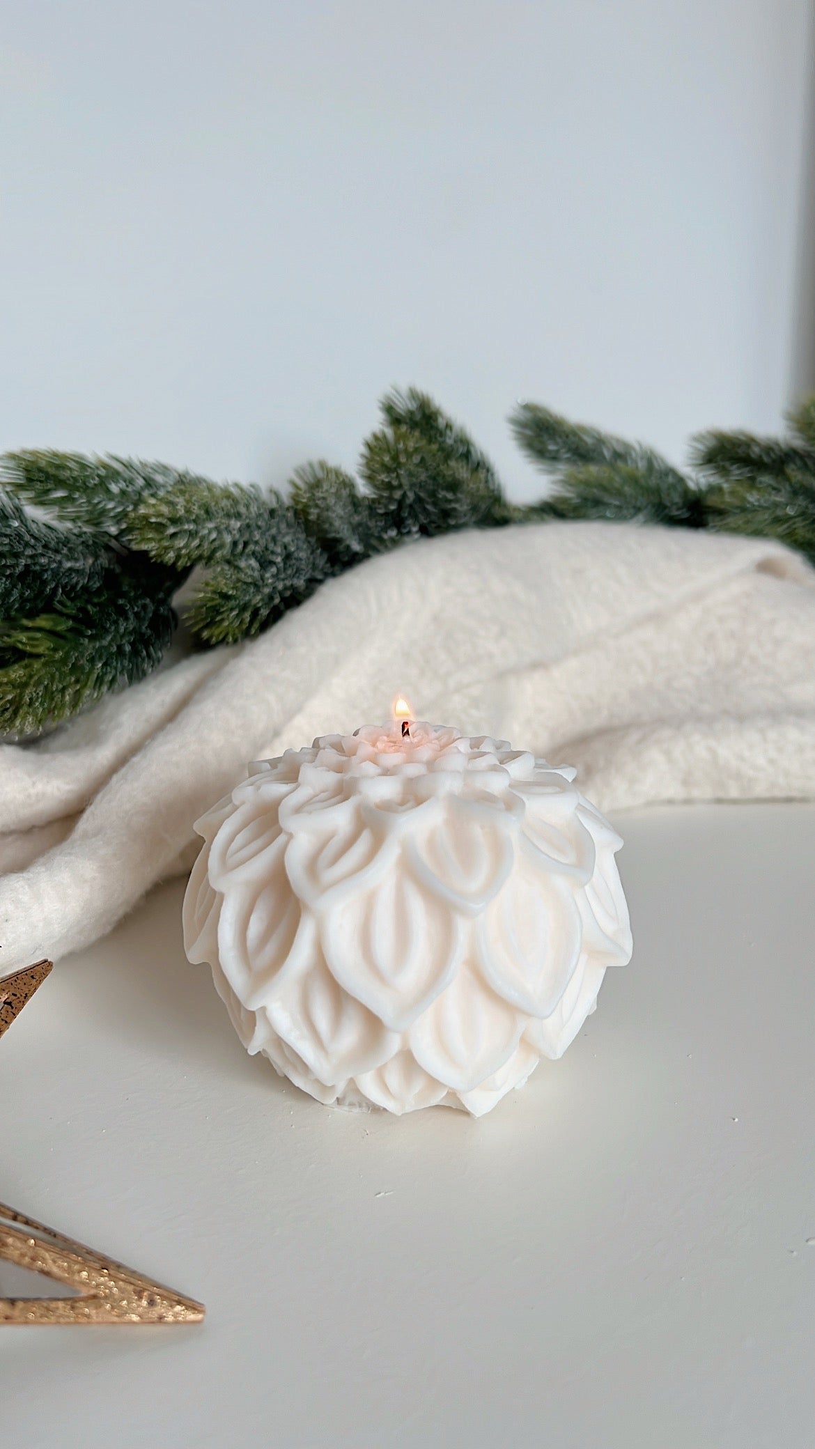 Vela De Bola De Navidad