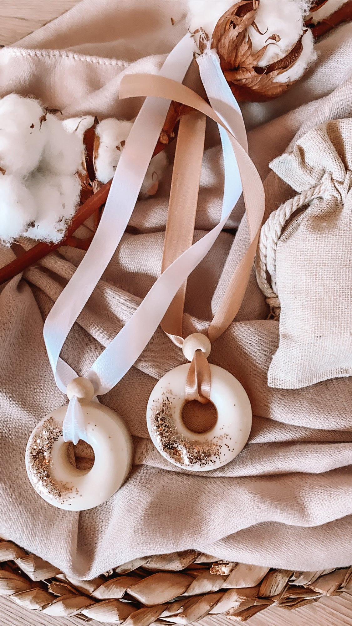 Suspensión perfumada de donuts personalizada