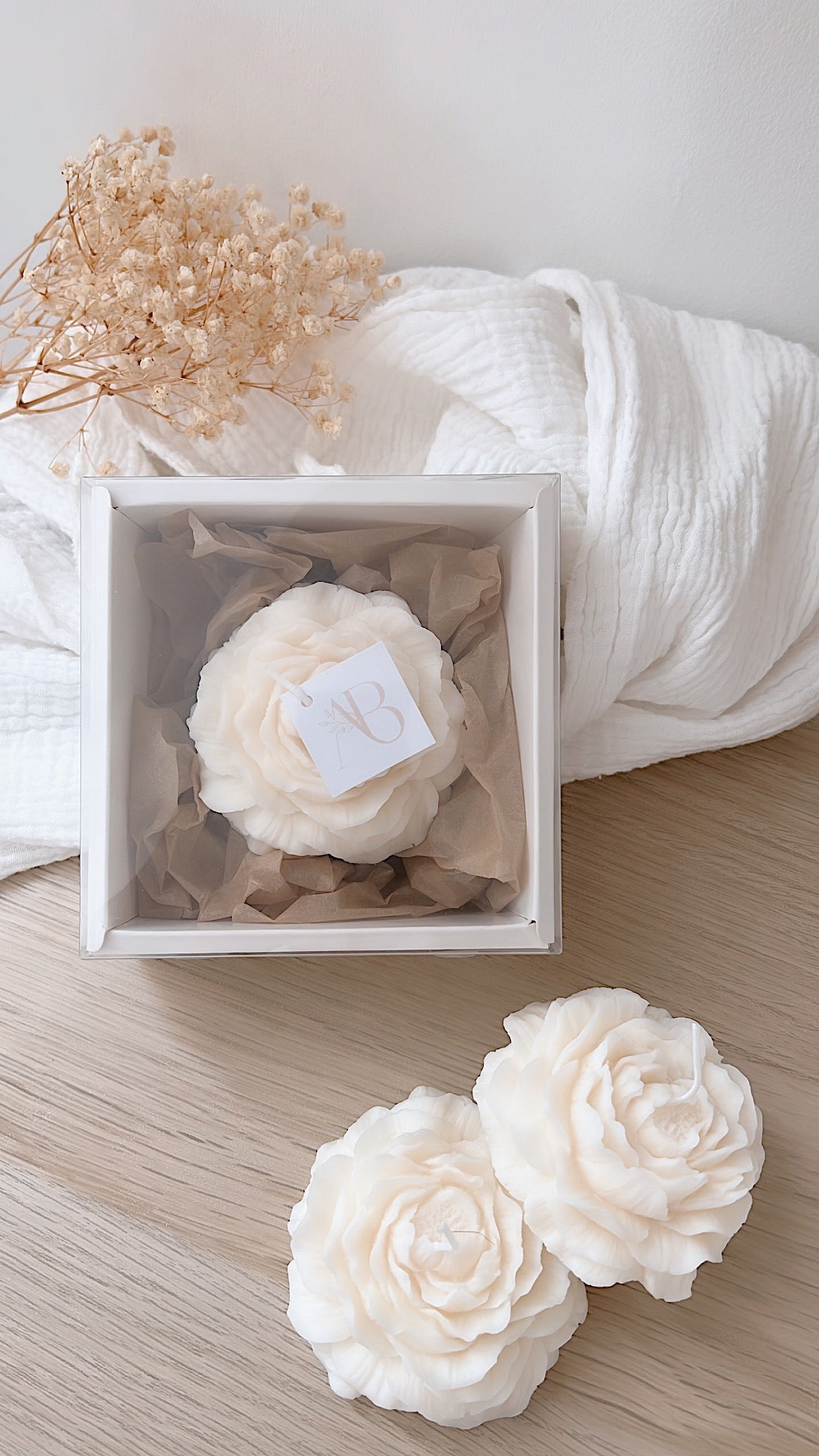 Caja Blossom personalizada (con soporte)