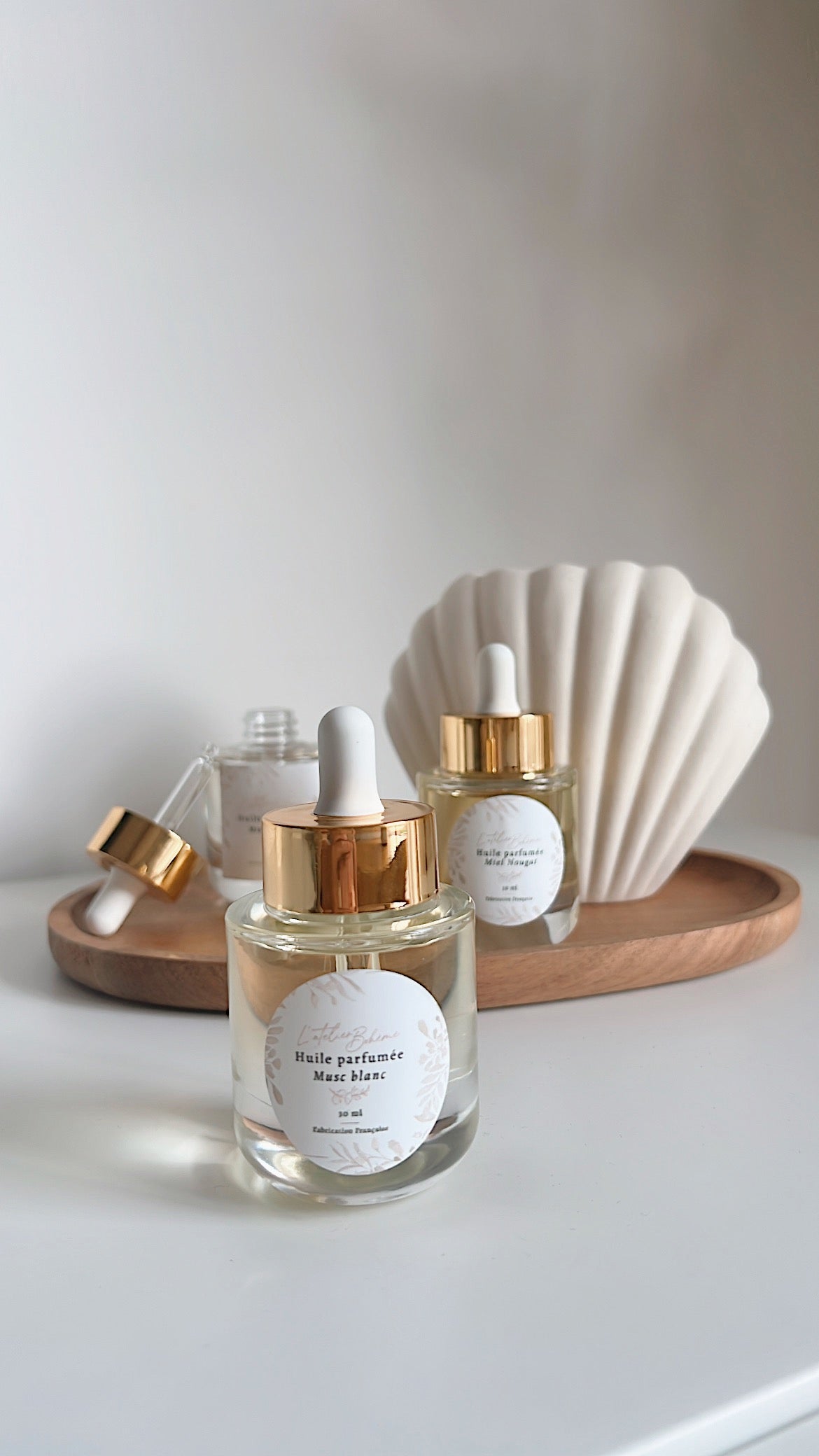 Quemador de incienso de concha