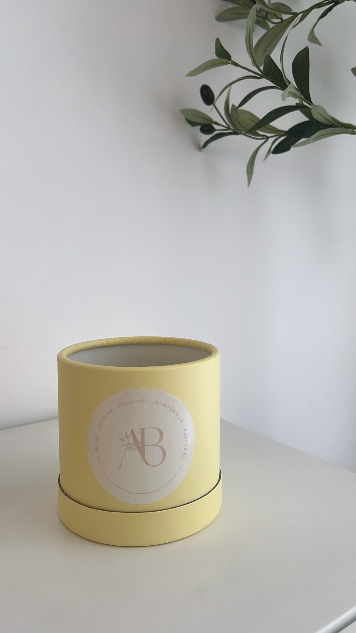 Bouquet Parfumé de Roses - Parfum Bloom / Boite jaune pastel