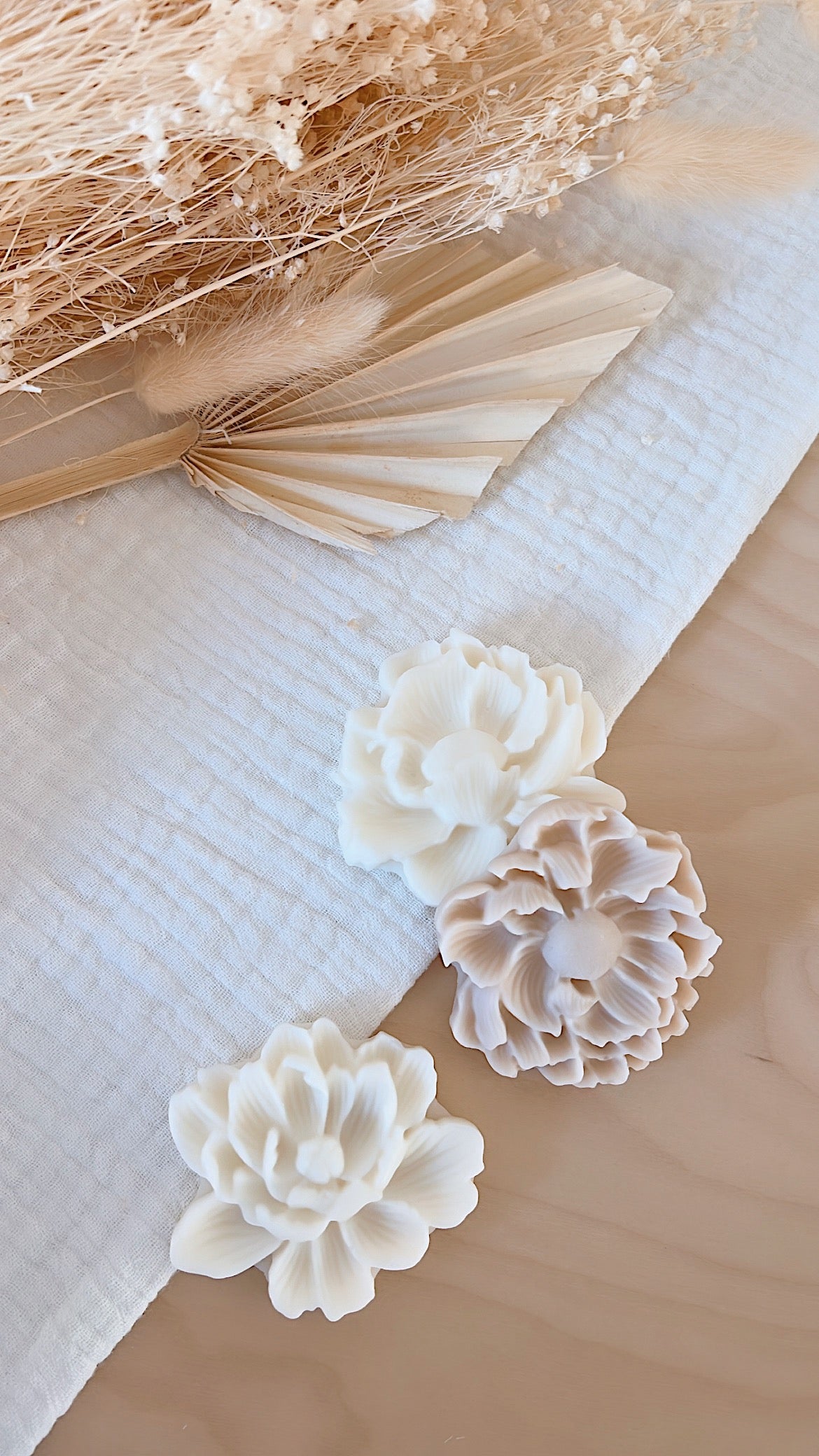 Set de Fondant Perfumado Personalizado PEONÍAS X3