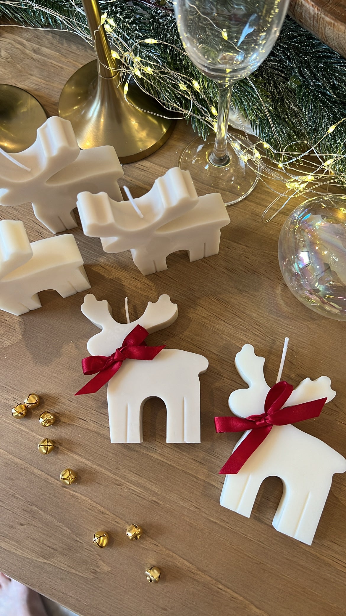 Caja de renos de Navidad personalizada