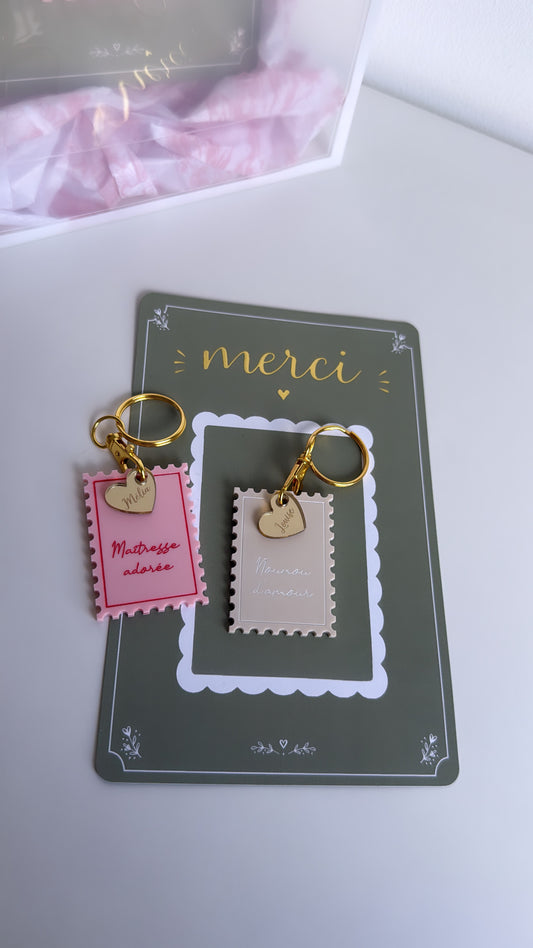 Personalized scented keychain "Thank you"