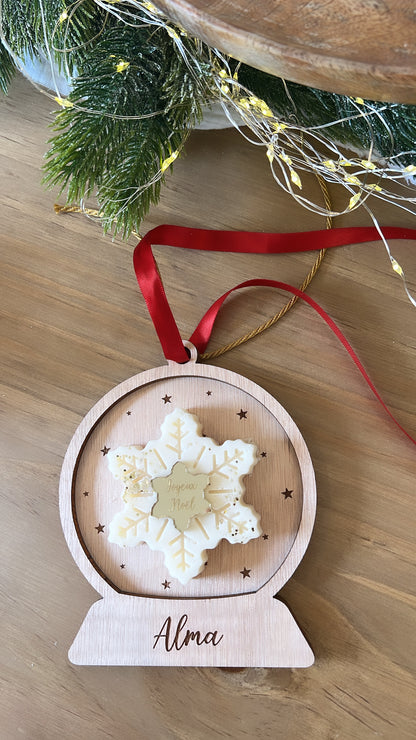 Adorno navideño personalizado Globo de nieve