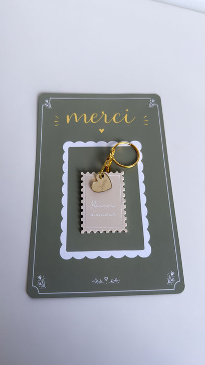 Llavero perfumado personalizado “Gracias”