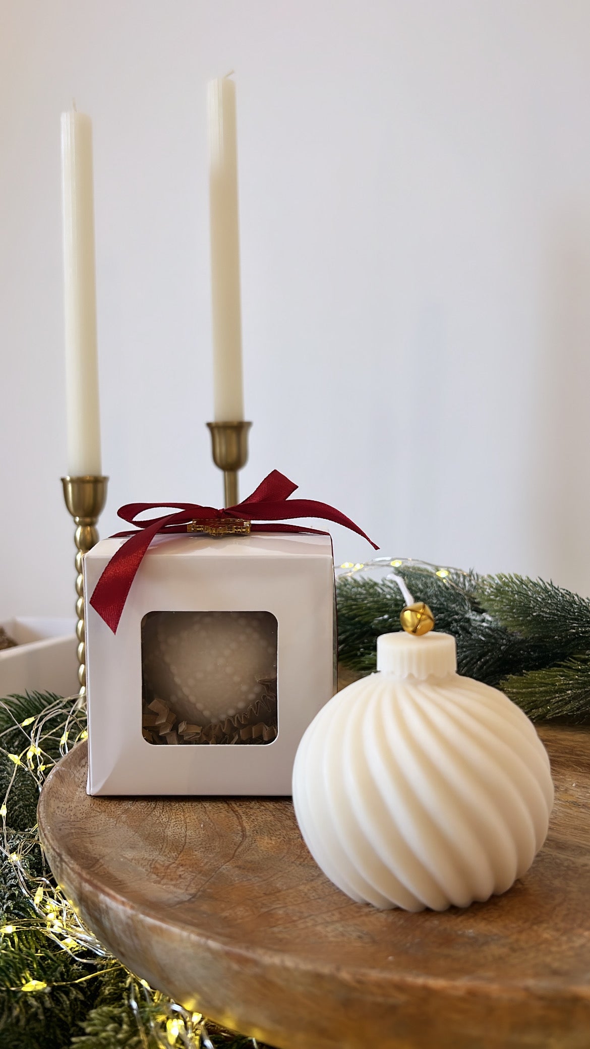 Vela De Bola De Navidad