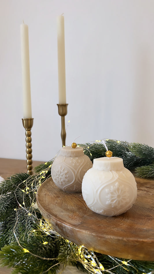 Vela De Bola De Navidad