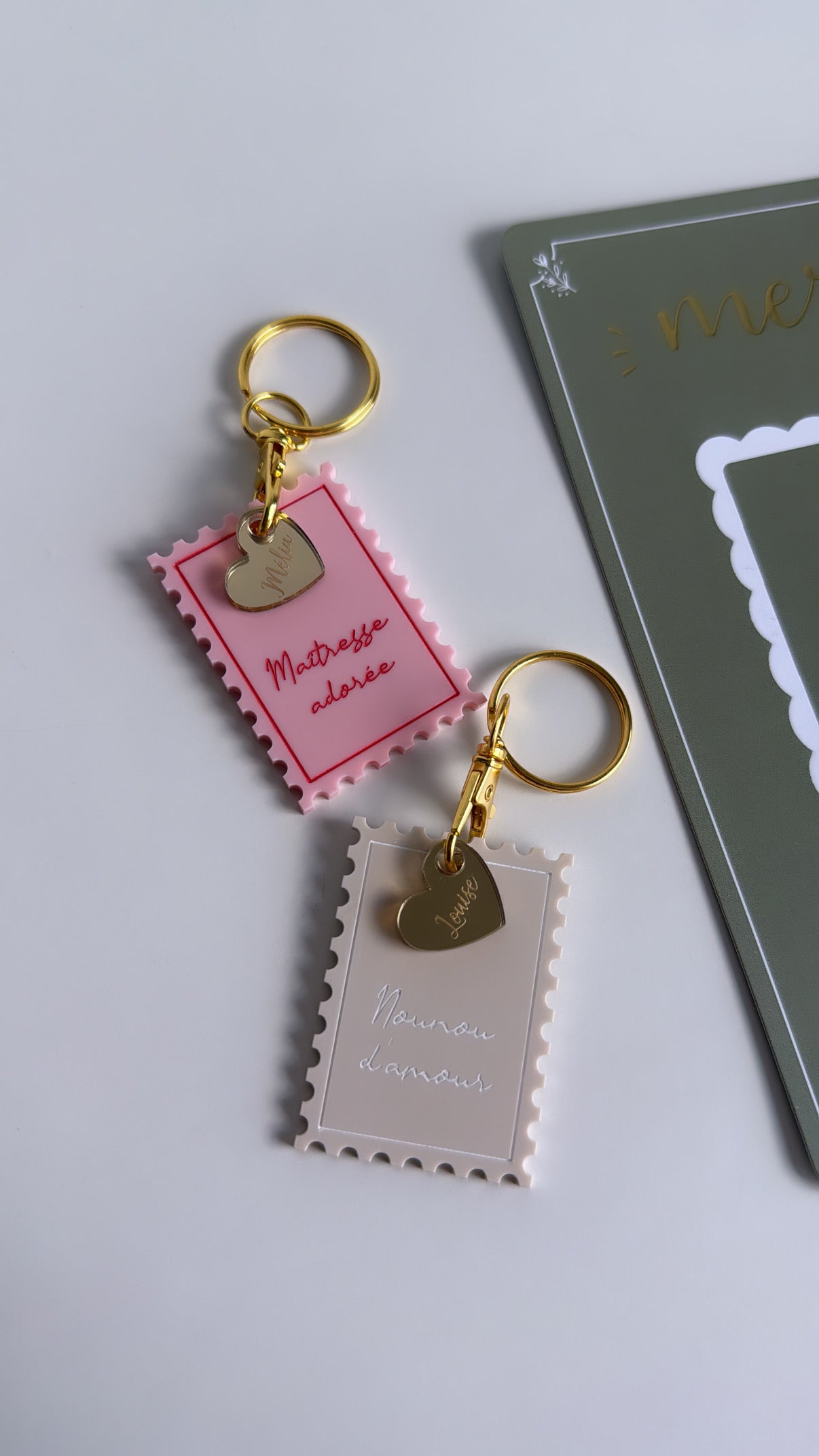 Llavero perfumado personalizado “Gracias”