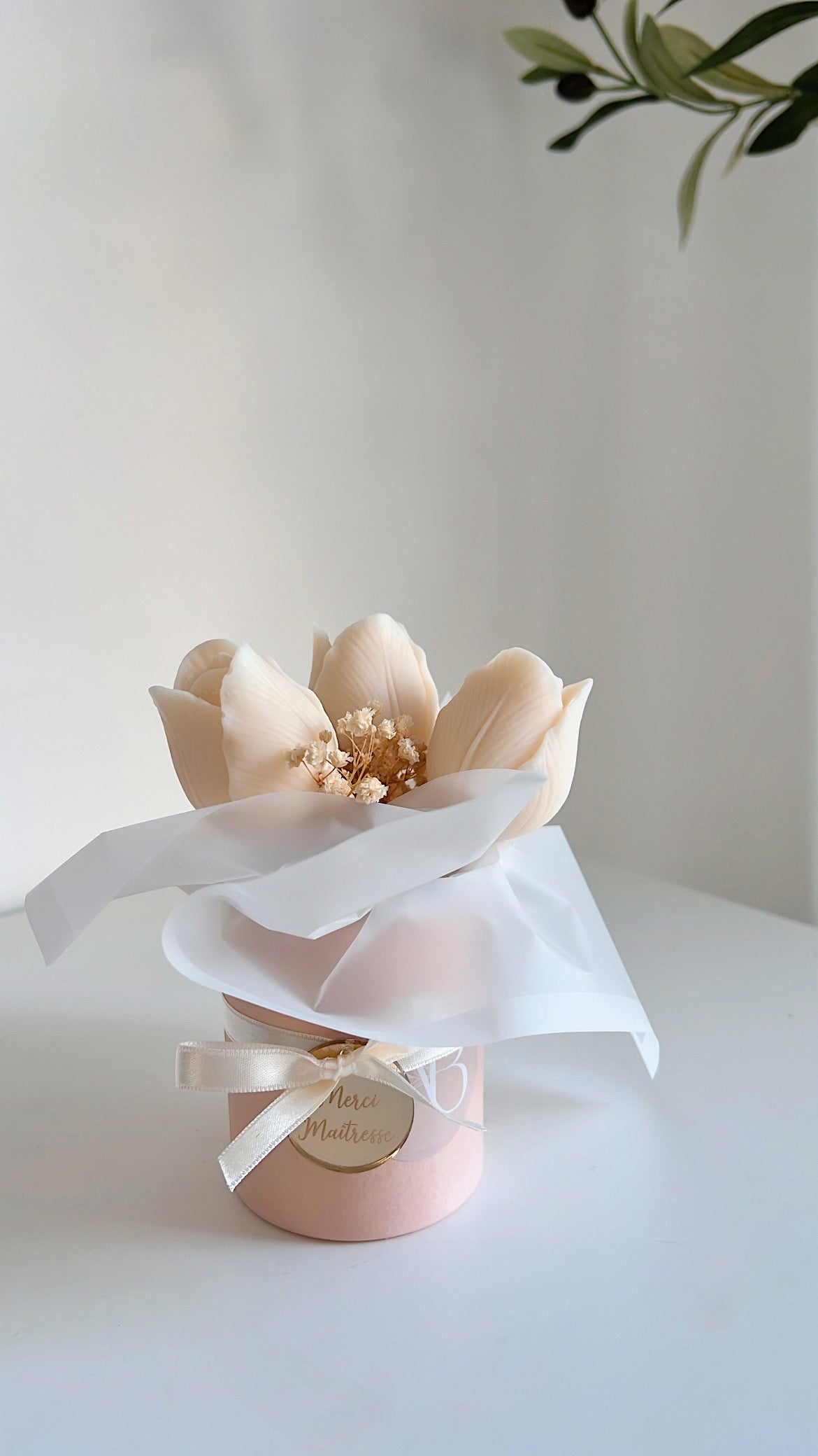 Baby Bouquet Parfumé - Tulipes de cire